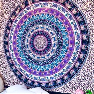 Elephant Mandala Tapestry